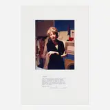Martha Wilson, Posturing: Drag, photograph, text