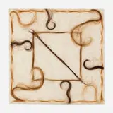Patsy Norvell, Hair Quilt Piece, hair, tape, vinyl