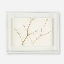 Patsy Norvell, Untitled, 1996, watercolor on paper laid to board, twigs