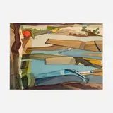 Anne Wilson, Ka Boat, 1990, Schmincke watercolor on pure silk