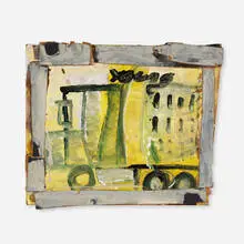 Untitled by Purvis Young, mixed media assemblage, sold Oct 2023
