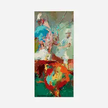 Untitled by LeRoy Neiman, 1960, oil on board, sold Oct 2023
