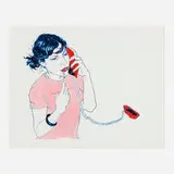 Hope Gangloff, Robin's Going For It, 2004, ink and graphite on paper