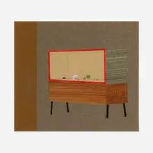 Untitled by Henriette Grahnert, 2005, mixed media on paper, sold Oct 2023