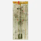 Judy Pfaff, Feet First, 1998, etching in colors with encaustic and fabric dye on paper in artist's frame