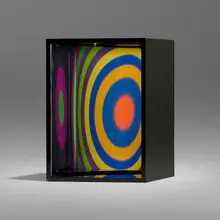Cercle par déplacement by Julio Le Parc, 2015, acrylic, mirror, offset lithograph, sold Oct 2023