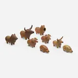 David Morris, Untitled (bestiary), hand-built stoneware