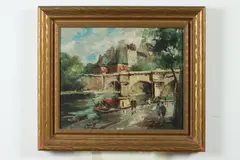 Francois Claver, Le Pont Neuf, Oil on canvas