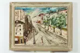 Charles Levier, Boulevard Sebastopol, Oil on board