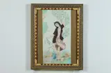 Anonymous, Dancing Beauty, Ink and color on faux ivory in khatam frames