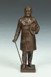Jean Bulio, Adolphe Thiers, Bronze with brown patina. - Height: 13 1/2 in