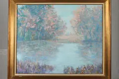 Bernard Taurelle, "Village Au Loin", Oil on canvas
