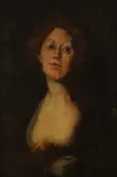 Leon Dabo, Portrait of the Artists' Wife, Oil on board
