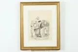 William James Glackens, Five Cents Worth, Pen and ink drawing.