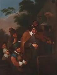 Old Master, Musicians, Oil on copper