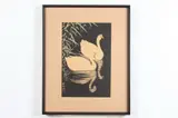 Ohara Koson, Swan, Woodblock print on paper, signed and sealed