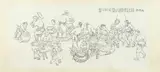 He Youzhi, "Making Rice Cake", Ink on paper scroll, signed and sealed