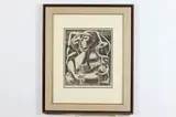 Emilo Amero, Family, Lithograph