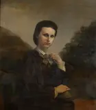 Young Woman with Brooch by American School, YOUNG WOMAN WITH BROOCH, oil on canvas, offered Jun 2017
