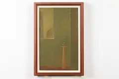 Kolaric, Room Interior with Vase, Oil on canvas