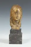 Dolf Ledel, Buste de Jeune Femme, Bronze with gold gilt circa 1925 - Height: 8 1/2 in