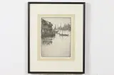 Benson Bond Moore, Harbor Scene, Etching
