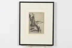 Benson Bond Moore, Wharf, Etching