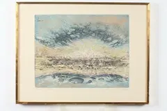 Krishna Reddy, Pastorale, Examined out of frame: print not laid down or attached to a mat