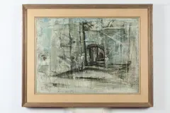 A Silent Place by Tom Bostelle, Oil on masonite, sold Jun 2017