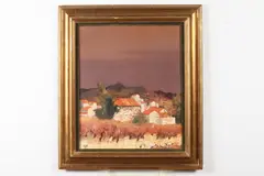 Georges Hosotte, French Town, Oil on canvas