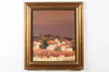 Georges Hosotte, French Town, Oil on canvas