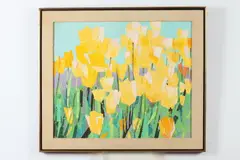 Andrew Shunney, Tulips, Oil on canvas