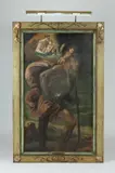 Louis L'Hermitte, St, CHRISTOPHER, oil on canvas in "as is " condition
