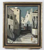 Charles Levier, Rue, Oil on canvas