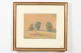 Auguste H.O. Rolle, Stand of Trees, Watercolor