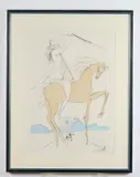 AMAZONE and CALALIER A LA ROSE: TWO WORKS by Salvador Dalí, Color etching with pochoir, offered Jun 2017