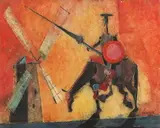 Efren Ordoñez, Don Quixote, Oil on canvas