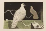 Sakamoto Koichi, "Bird", Five color woodblock prints on paper, pencil signed, 36/50, 41/50, 44/50, 46/50, 47/50