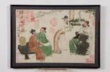 Chinese School, "Figures", Ink and color on paper, sealed, dated Dinghai year