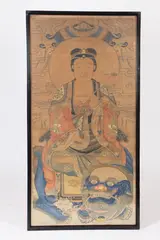 "Buddha" by Anonymous, Ink and color with gilt painted on paper, sold Sep 2017