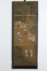 Birthday Party by Anonymous, Ink and color on silk scroll, painted to, offered Sep 2017