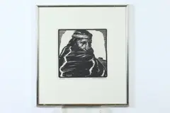 Lon Megargee, Hopie, Wood block print