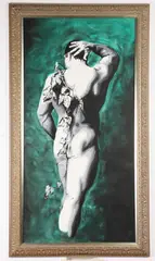 Eric Gibbons, Standing Male Nude, Oil on canvas