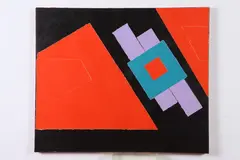 Tom Yanosky, Untitled, Italian paper collage over acylic on canvas