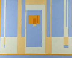 Tom Yanosky, Blue Gold Canto, Oil on canvas