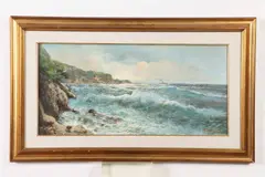 A. Romano, PAIR OF SEASCAPES, each signed lower right, Oil on canvas