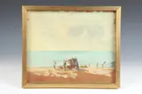 Joan Casanovas Molist, BOAT ON SHORE and ROCKY SHORE, each signed lower left, Oil on board