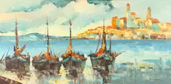 Girard, Mediterranean, Oil on canvas