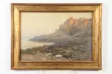William J. Whittemore, Evening, Watercolor