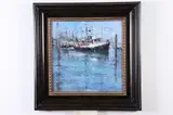 Mike Wise, Harbor Scene, Oil on canvas